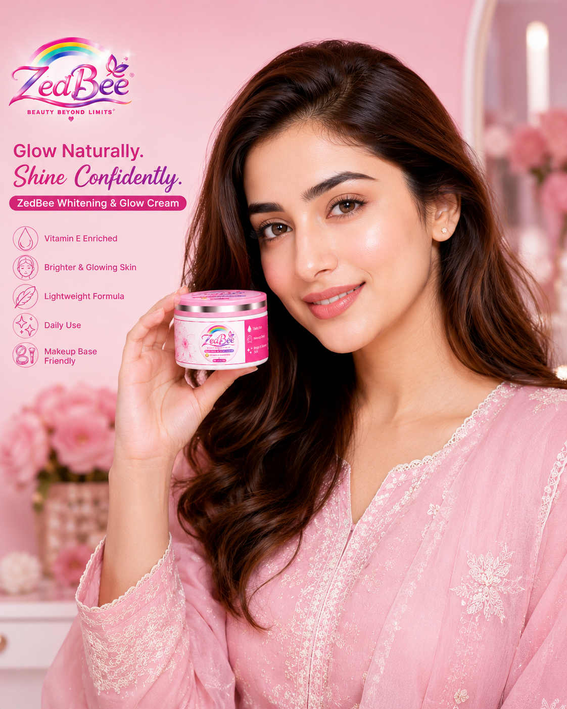 ZedBee Whitening & Glow Cream – Vitamin E Enriched Skincare